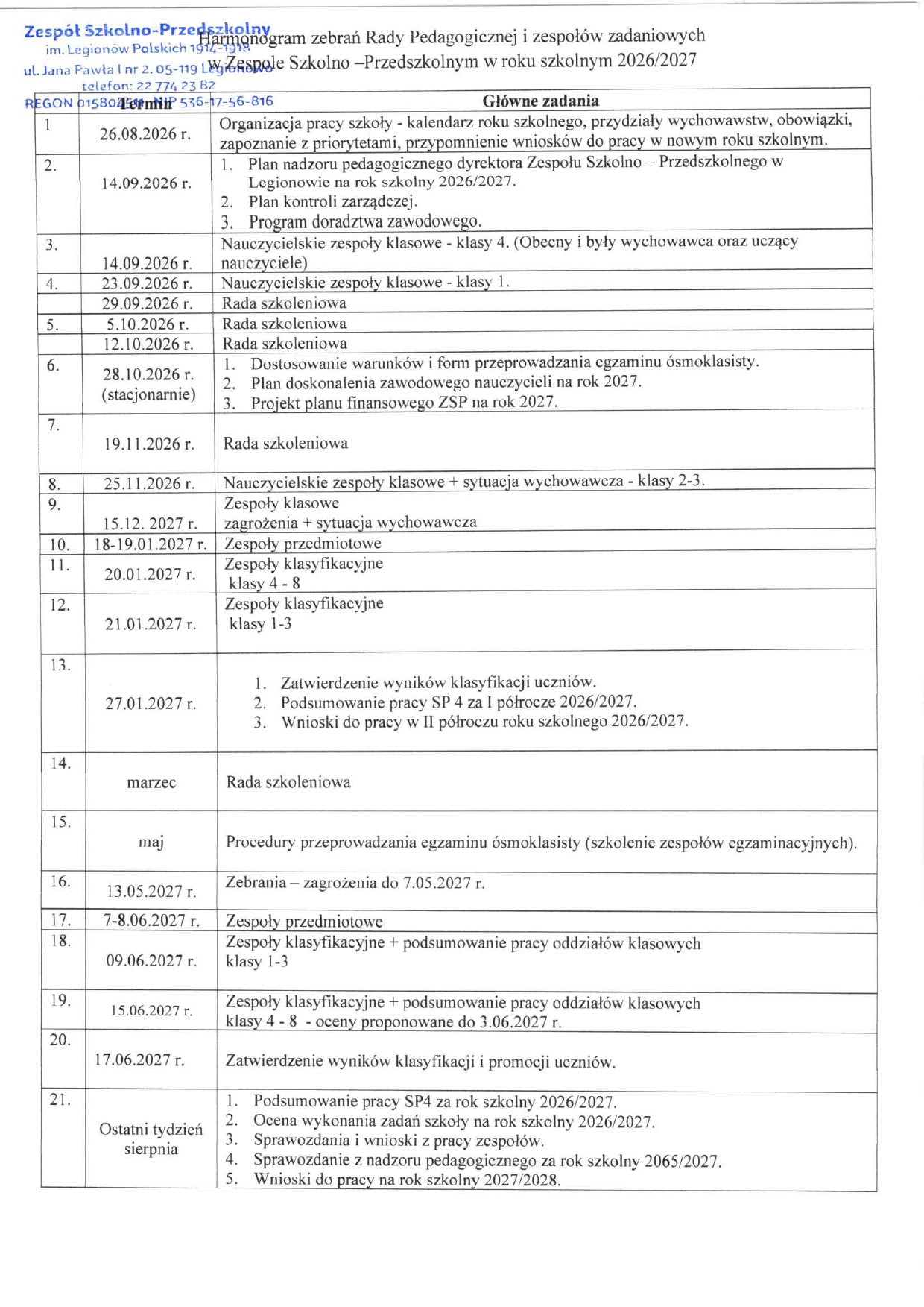 Harmonogram Rady Pedagogiczneji zespoł&oacute;w zadaniowych w ZS-P w roku szkolnym 2026-2027_page-0001.jpg (840 KB)